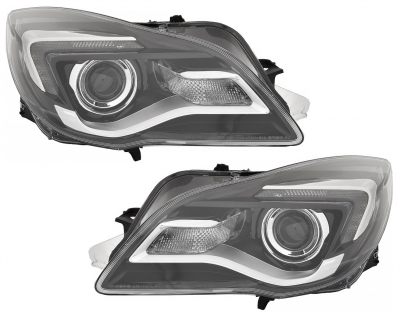 LED Tagfahrlicht Scheinwerfer für Opel Insignia 13-17 schwarz DEPO