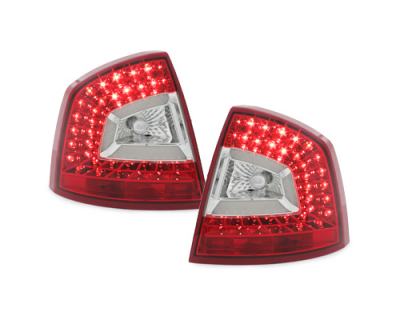 LED Rückleuchten für Skoda Octavia 1Z Limousine 04-13 rot klar