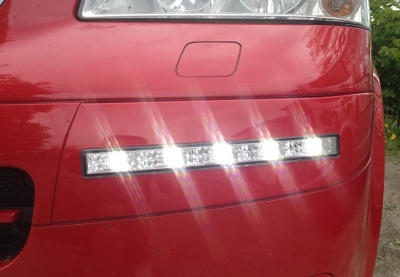 LED Tagfahrlicht für VW T5 Multivan 03-09 chrom Tagfahrleuchten