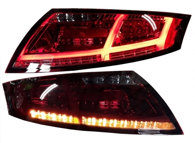 Voll-LED Rückleuchten für Audi TT 8J 06-14 rot-rauch 8S-Optik