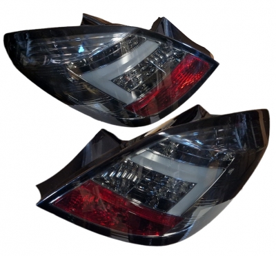Lightbar LED Rückleuchten für Opel Corsa D 06-14 5-Türer schwarz
