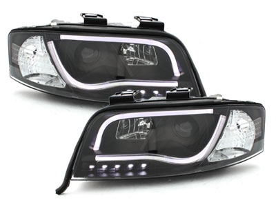 Lightbar Scheinwerfer für AUDI A6 4B 97-00 TAGFAHRLICHT schwarz