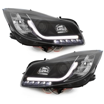 Scheinwerfer für Opel Insignia 09-12 schwarz Lightbar Led Tagfahrlicht